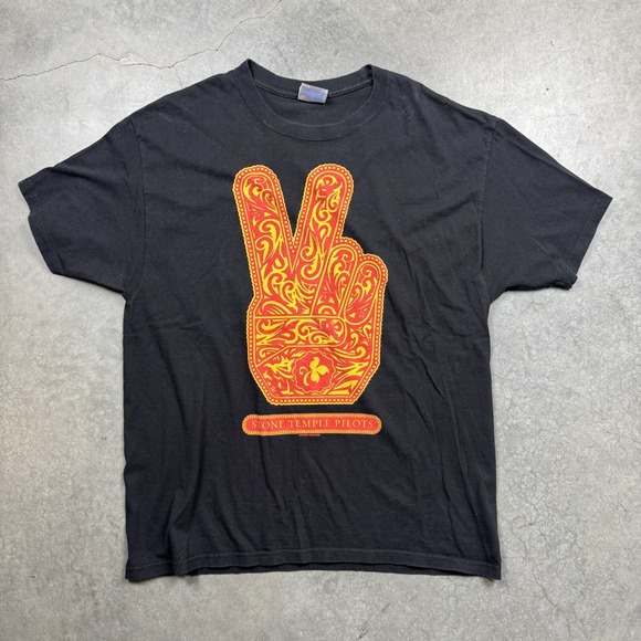 Vintage Hanes Stone Temple Pilots Band 2011 Tour Shirt Mens XL Black Preowned - Picture 1 of 6